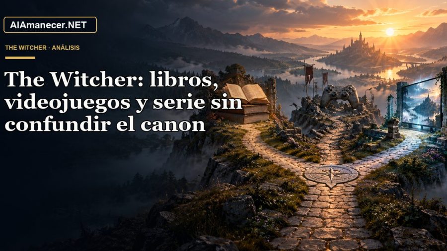 Portada de The Witcher: libros, videojuegos y serie sin confundir el canon en AlAmanecer.NET
