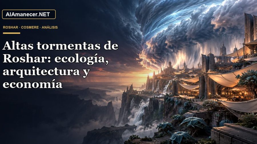 Portada de Altas tormentas de Roshar: ecología, arquitectura y economía en AlAmanecer.NET