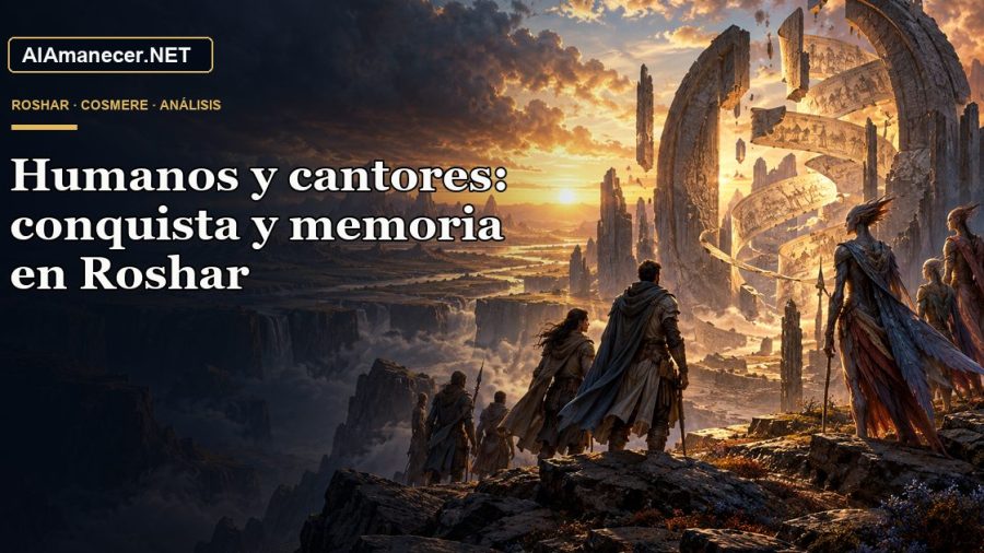 Portada de Humanos y cantores: conquista y memoria en Roshar en AlAmanecer.NET
