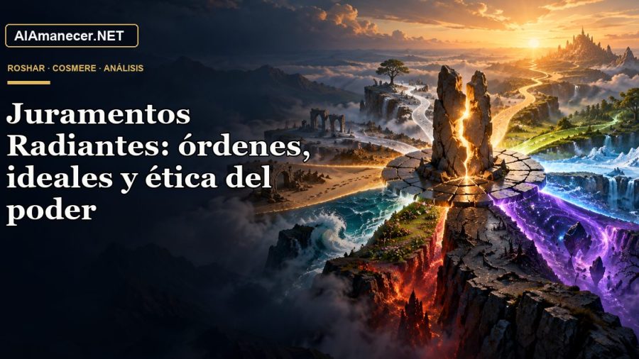 Portada de Juramentos Radiantes: órdenes, ideales y ética del poder en AlAmanecer.NET