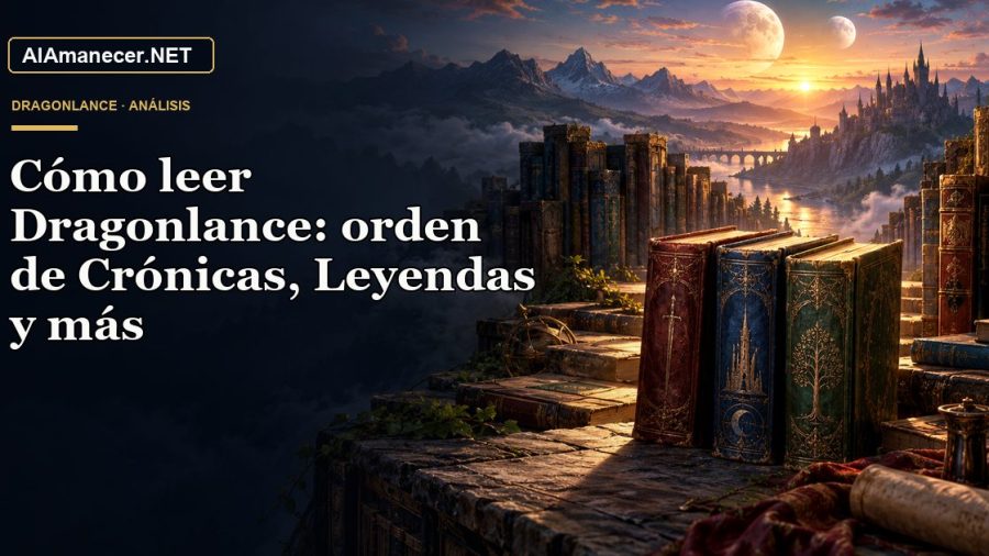 Portada de Cómo leer Dragonlance: orden de Crónicas, Leyendas y más en AlAmanecer.NET