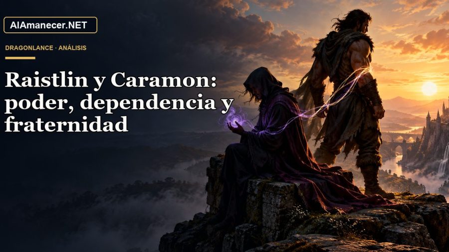 Portada de Raistlin y Caramon: poder, dependencia y fraternidad en AlAmanecer.NET