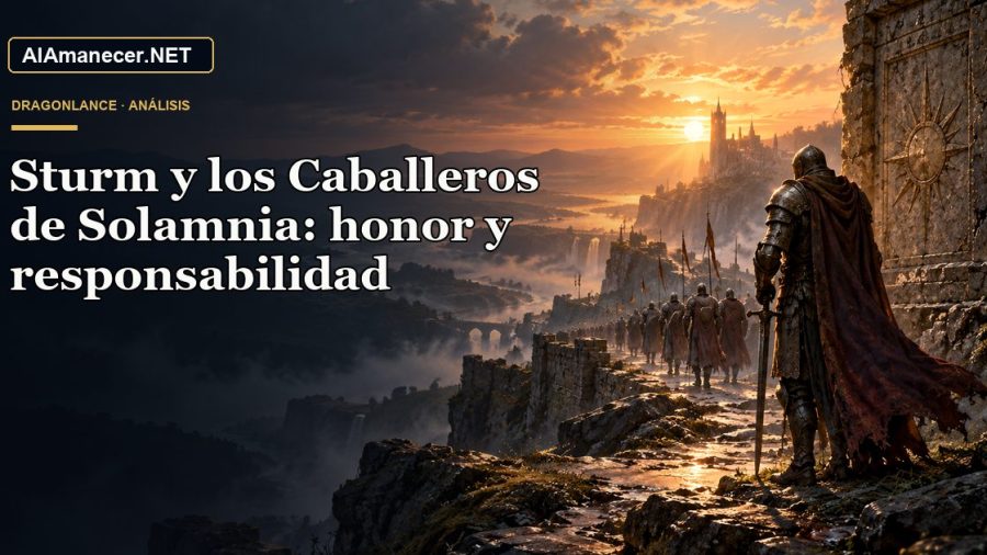 Portada de Sturm y los Caballeros de Solamnia: honor y responsabilidad en AlAmanecer.NET