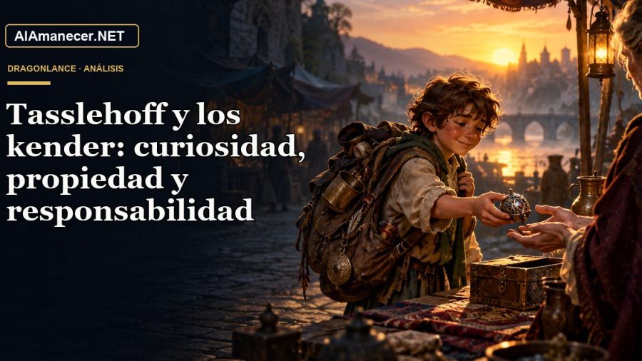 Portada de Tasslehoff y los kender: curiosidad, propiedad y responsabilidad en AlAmanecer.NET
