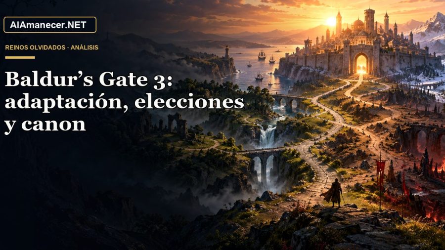 Portada de Baldur’s Gate 3: adaptación, elecciones y canon en AlAmanecer.NET