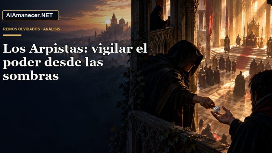 Portada de Los Arpistas: vigilar el poder desde las sombras en AlAmanecer.NET