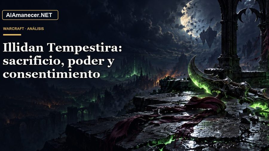 Portada de Illidan Tempestira: sacrificio, poder y consentimiento en AlAmanecer.NET