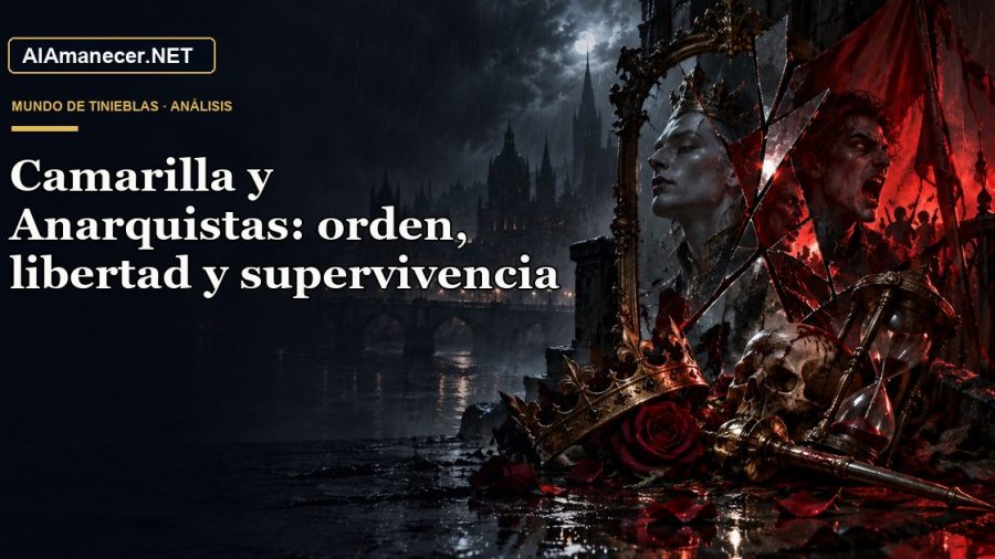 Portada de Camarilla y Anarquistas: orden, libertad y supervivencia en AlAmanecer.NET