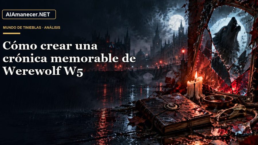 Portada de Cómo crear una crónica memorable de Werewolf W5 en AlAmanecer.NET