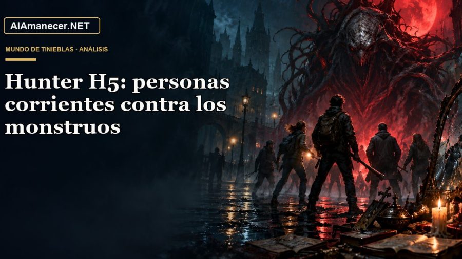 Portada de Hunter H5: personas corrientes contra los monstruos en AlAmanecer.NET