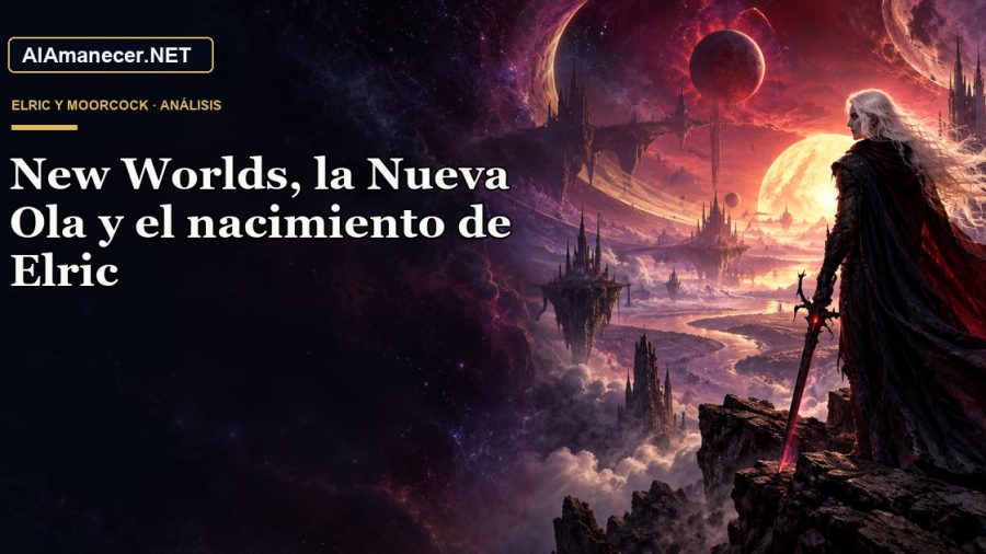 Portada de New Worlds, la Nueva Ola y el nacimiento de Elric en AlAmanecer.NET