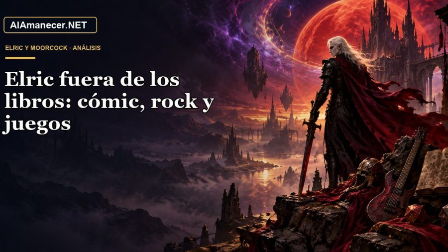 Portada de Elric fuera de los libros: cómic, rock y juegos en AlAmanecer.NET