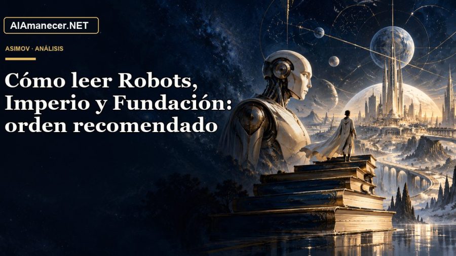 Portada de Cómo leer Robots, Imperio y Fundación: orden recomendado en AlAmanecer.NET