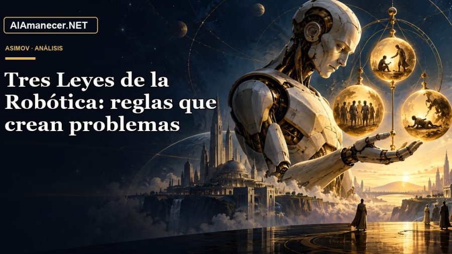 Portada de Tres Leyes de la Robótica: reglas que crean problemas en AlAmanecer.NET