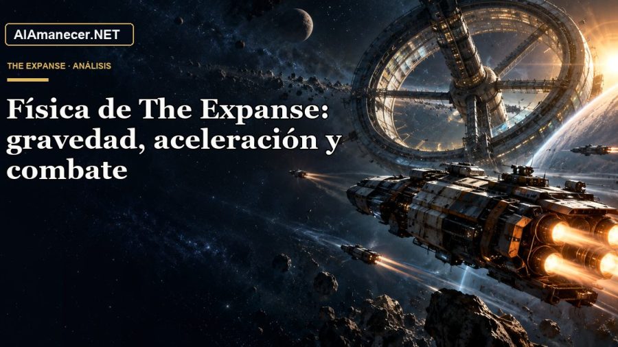 Portada de Física de The Expanse: gravedad, aceleración y combate en AlAmanecer.NET