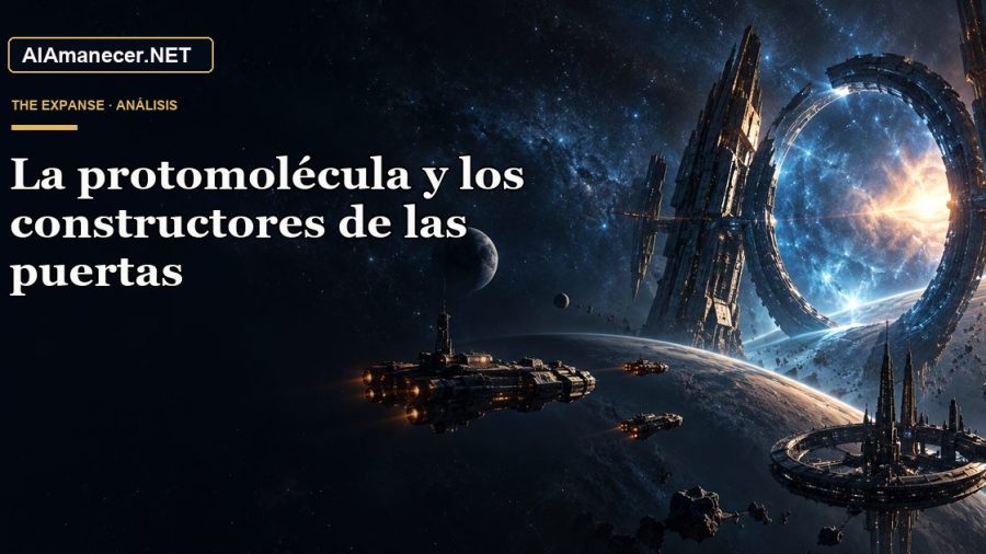 Portada de La protomolécula y los constructores de las puertas en AlAmanecer.NET