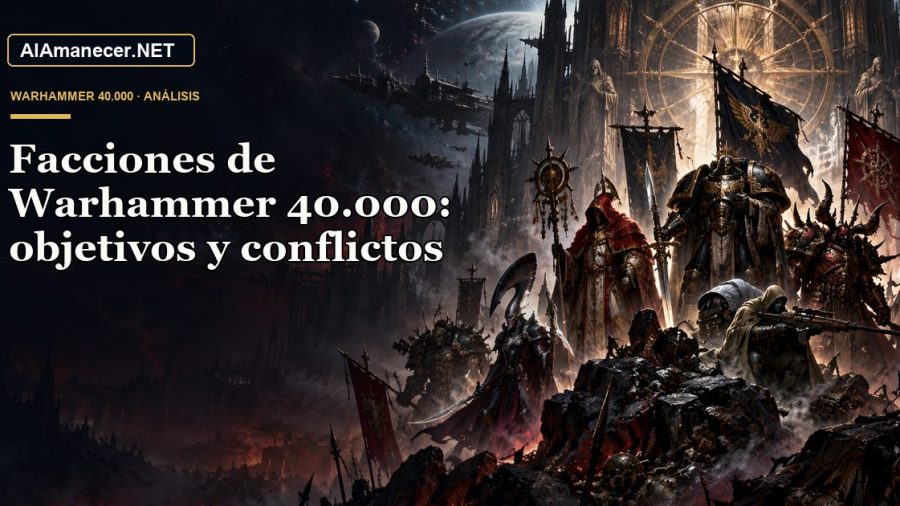 Portada de Facciones de Warhammer 40.000: objetivos y conflictos en AlAmanecer.NET