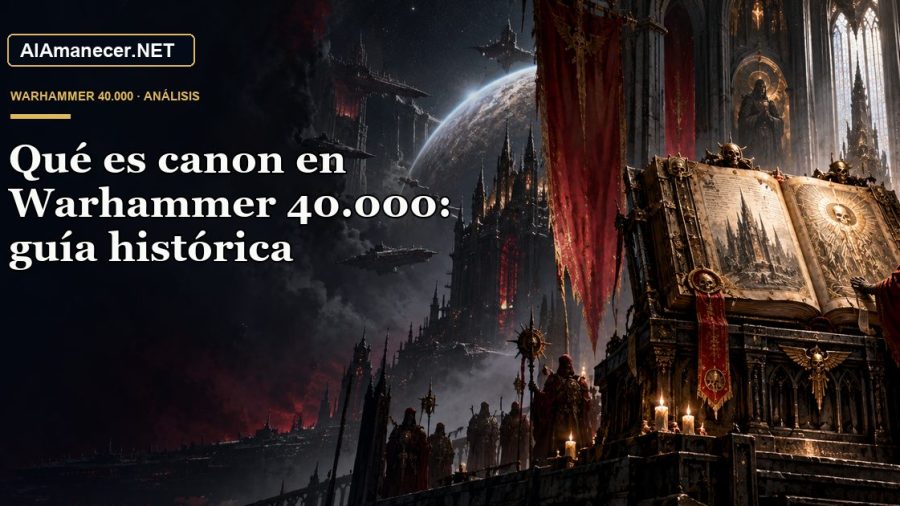 Portada de Qué es canon en Warhammer 40.000: guía histórica en AlAmanecer.NET