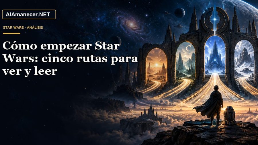 Portada de Cómo empezar Star Wars: cinco rutas para ver y leer en AlAmanecer.NET