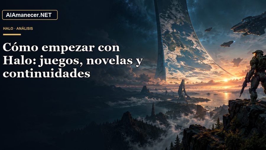 Portada de Cómo empezar con Halo: juegos, novelas y continuidades en AlAmanecer.NET