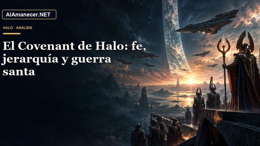 Portada de El Covenant de Halo: fe, jerarquía y guerra santa en AlAmanecer.NET
