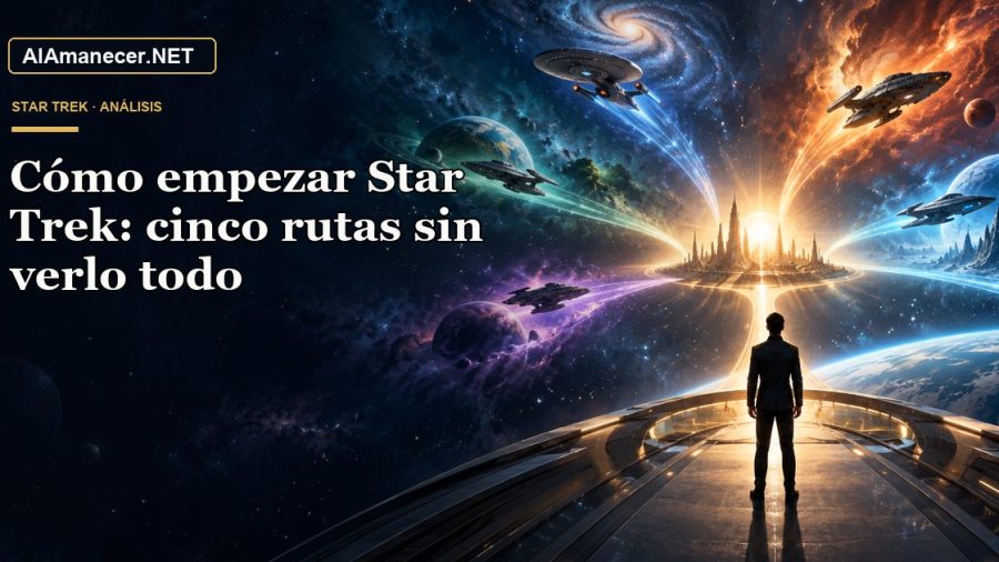 Portada de Cómo empezar Star Trek: cinco rutas sin verlo todo en AlAmanecer.NET