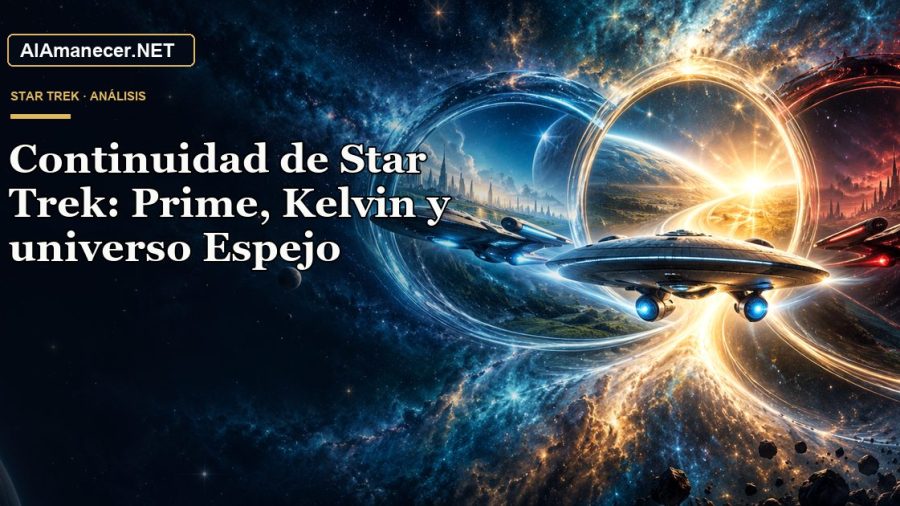 Portada de Continuidad de Star Trek: Prime, Kelvin y universo Espejo en AlAmanecer.NET