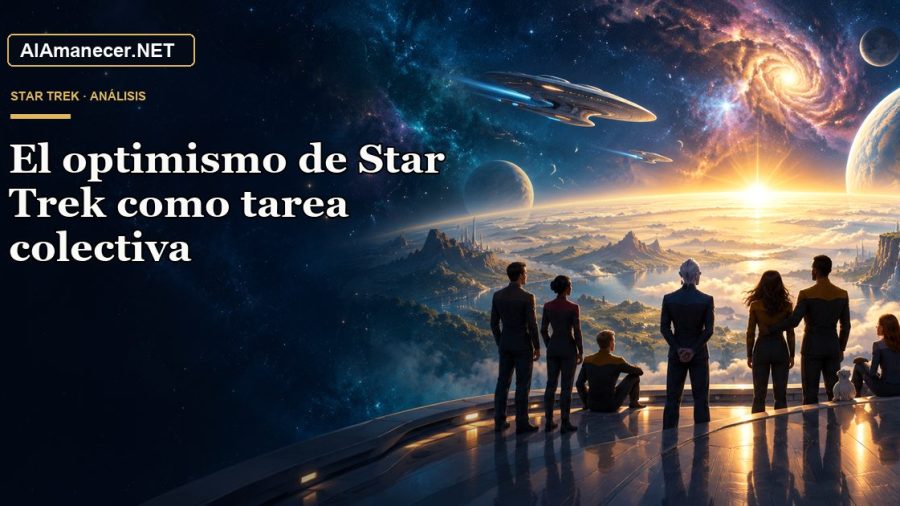 Portada de El optimismo de Star Trek como tarea colectiva en AlAmanecer.NET