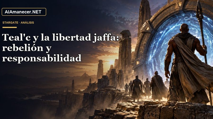 Portada de Teal'c y la libertad jaffa: rebelión y responsabilidad en AlAmanecer.NET
