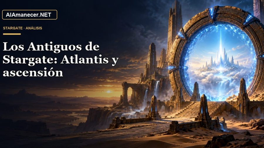 Portada de Los Antiguos de Stargate: Atlantis y ascensión en AlAmanecer.NET
