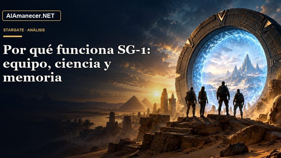 Portada de Por qué funciona SG-1: equipo, ciencia y memoria en AlAmanecer.NET