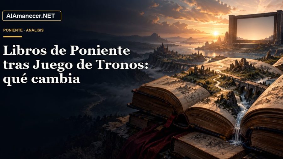 Portada de Libros de Poniente tras Juego de Tronos: qué cambia en AlAmanecer.NET