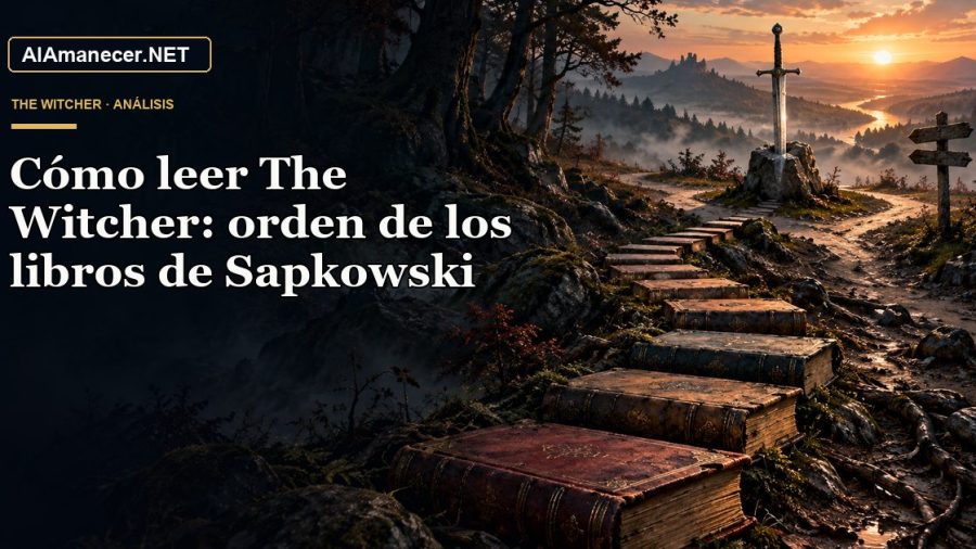 Portada de Cómo leer The Witcher: orden de los libros de Sapkowski en AlAmanecer.NET