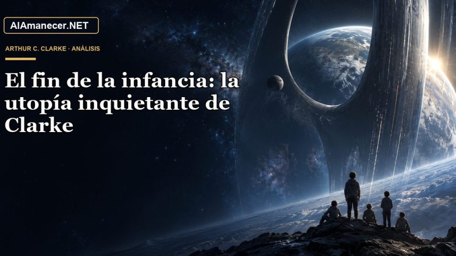 Portada de El fin de la infancia: la utopía inquietante de Clarke en AlAmanecer.NET