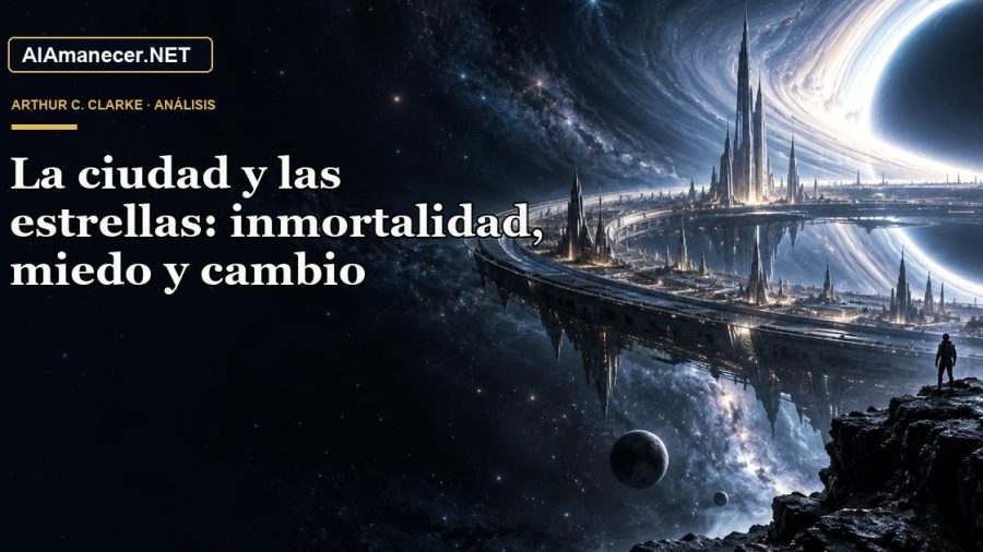 Portada de La ciudad y las estrellas: inmortalidad, miedo y cambio en AlAmanecer.NET