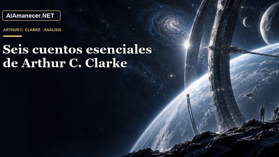 Portada de Seis cuentos esenciales de Arthur C. Clarke en AlAmanecer.NET