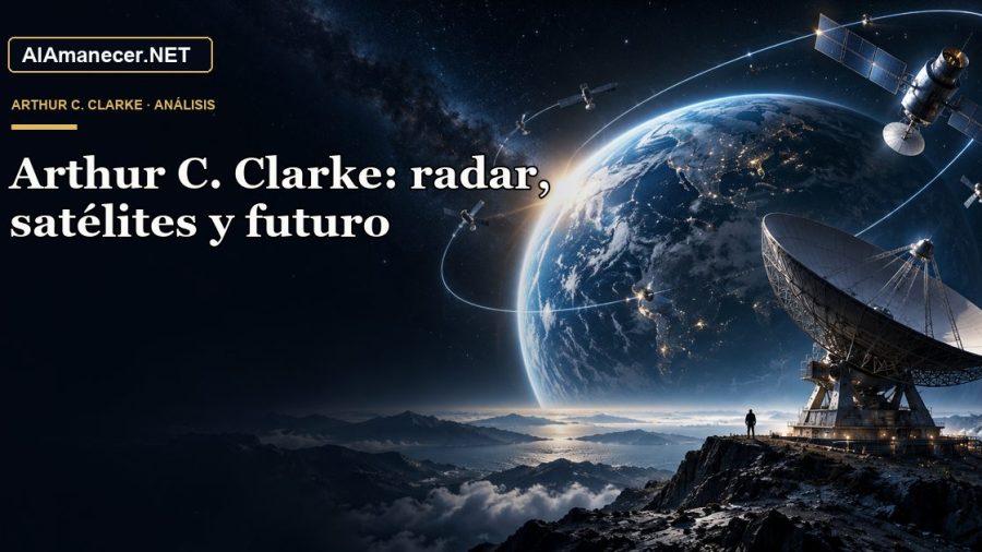 Portada de Arthur C. Clarke: radar, satélites y futuro en AlAmanecer.NET