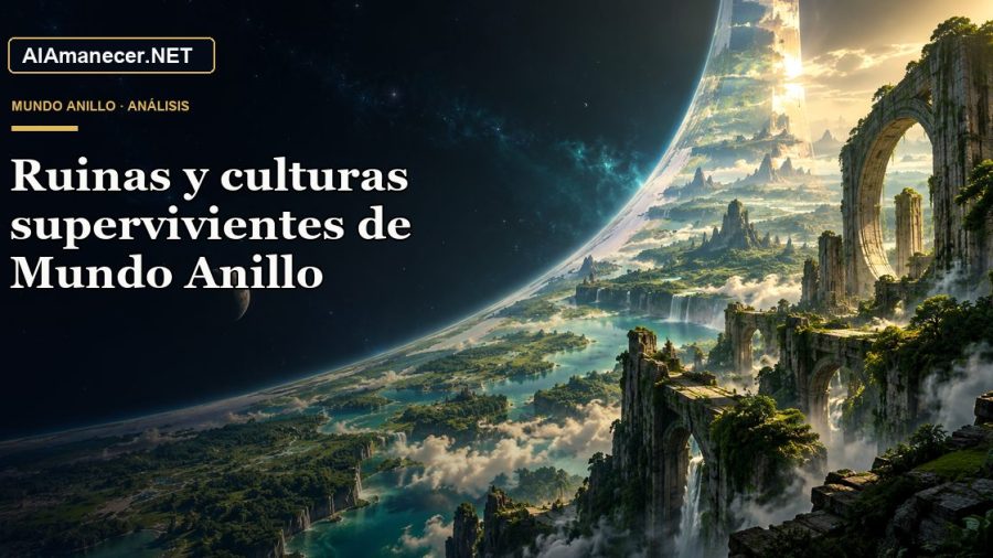 Portada de Ruinas y culturas supervivientes de Mundo Anillo en AlAmanecer.NET