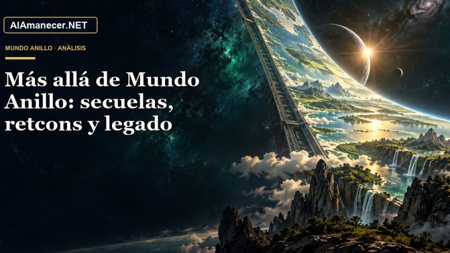 Portada de Más allá de Mundo Anillo: secuelas, retcons y legado en AlAmanecer.NET