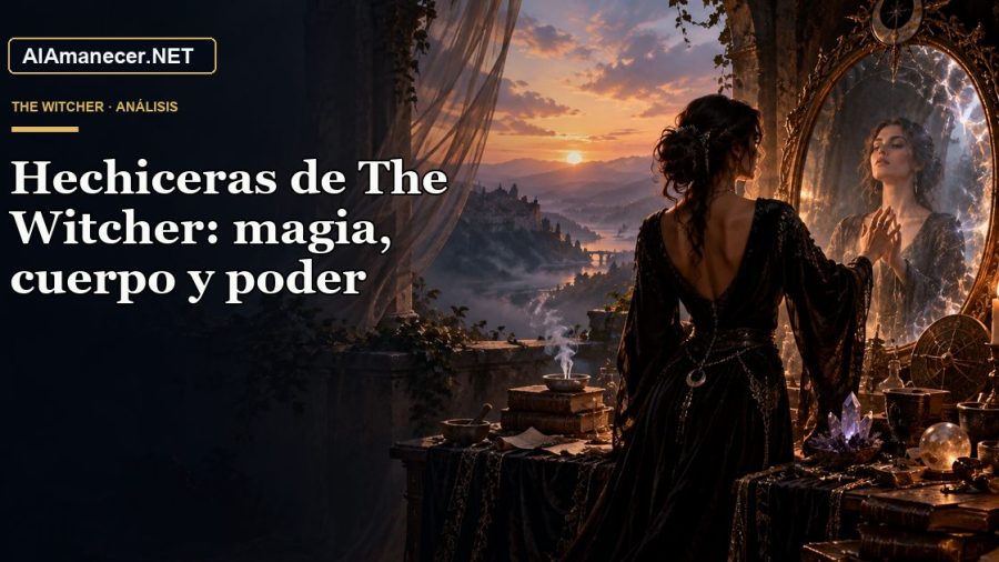 Portada de Hechiceras de The Witcher: magia, cuerpo y poder en AlAmanecer.NET