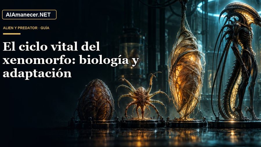 Portada de El ciclo vital del xenomorfo: biología y adaptación en AlAmanecer.NET